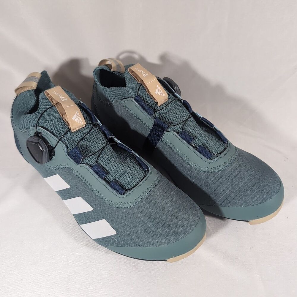 Parley x adidas The Road BOA Cycling Shoe Unisex Men 6/Women 7.5 'Hazy Emerald' - Picture 2 of 8
